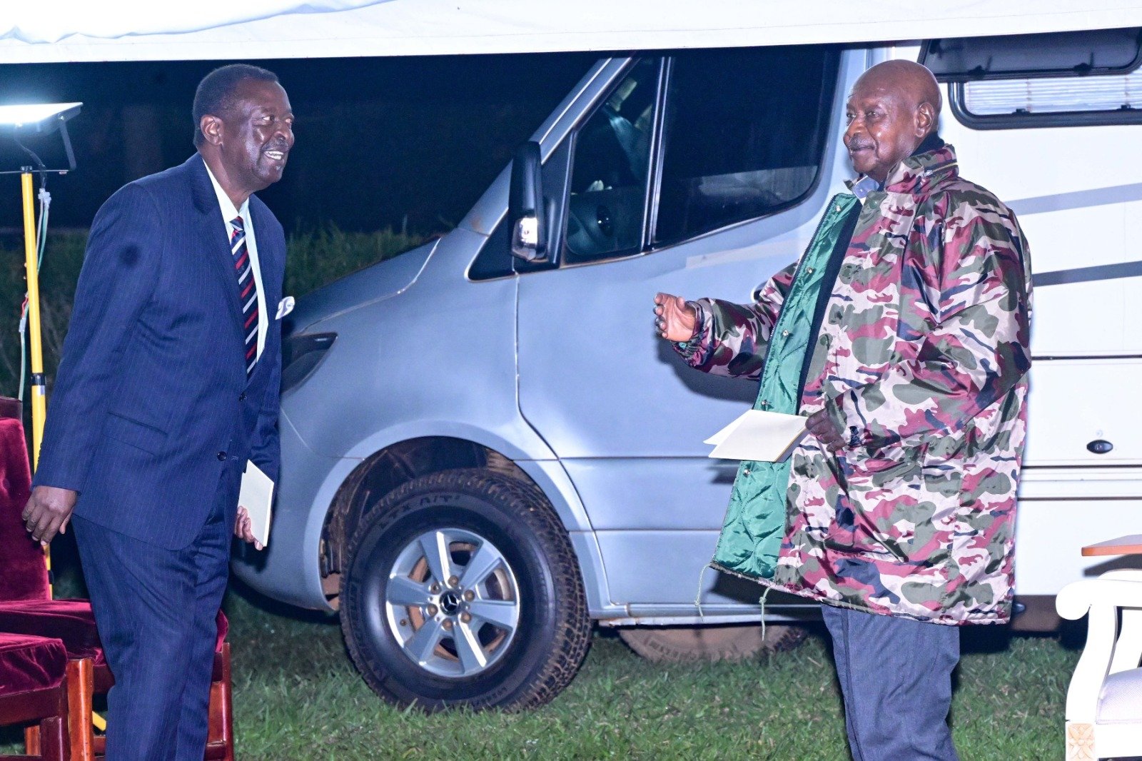 File image of Musalia Mudavadi with Ugandan President Yoweri Museveni.